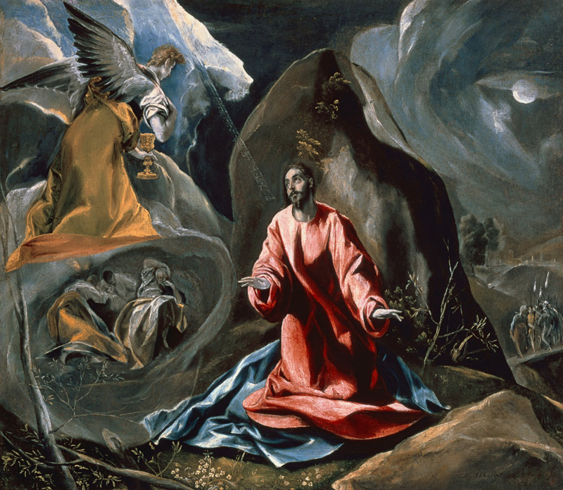 Agony in the Garden of Gethsemane, c.1590''s od (eigentl. Dominikos Theotokopulos) Greco, El