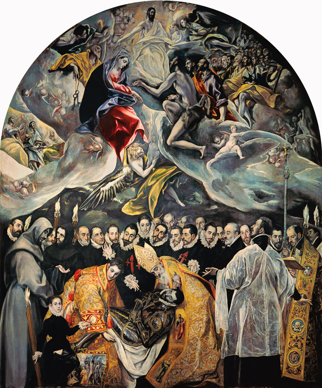 Funeral of the count of Orgaz od (eigentl. Dominikos Theotokopulos) Greco, El