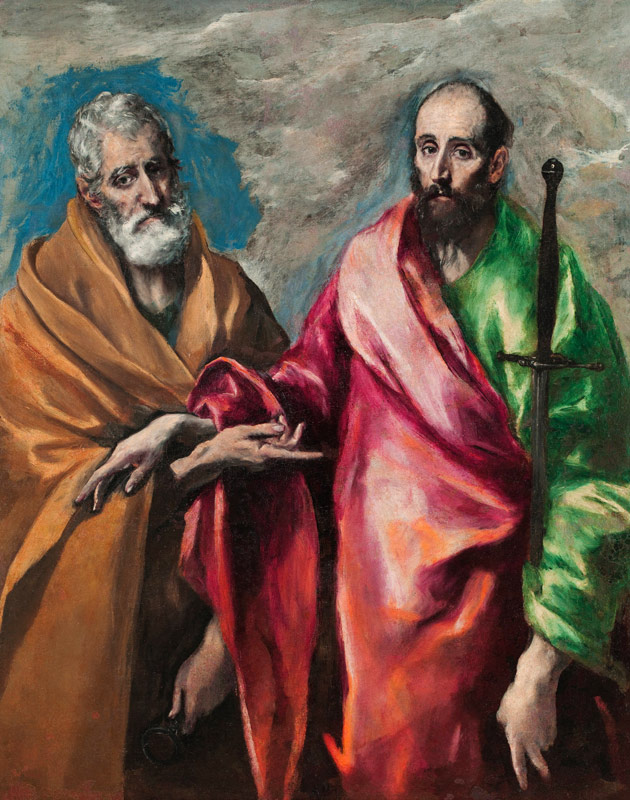 Saint Peter and Saint Paul od (eigentl. Dominikos Theotokopulos) Greco, El