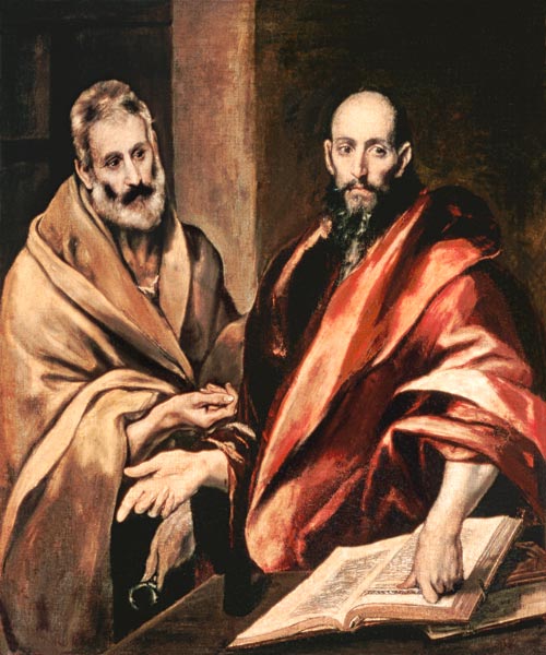 The apostles of Peter and Paulus od (eigentl. Dominikos Theotokopulos) Greco, El
