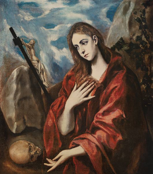 Repentant Mary Magdalene od (eigentl. Dominikos Theotokopulos) Greco, El