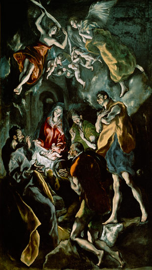 The Adoration of the Shepherds, from the Santo Domingo el Antiguo Altarpiece od (eigentl. Dominikos Theotokopulos) Greco, El
