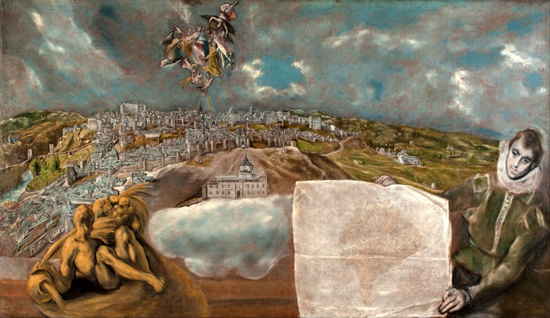 View and Plan of Toledo od (eigentl. Dominikos Theotokopulos) Greco, El