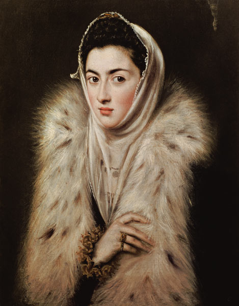 Lady with a Fur od (eigentl. Dominikos Theotokopulos) Greco, El