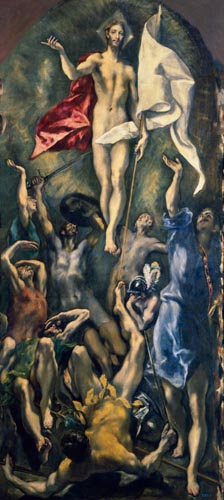 The resurrection Christi. od (eigentl. Dominikos Theotokopulos) Greco, El