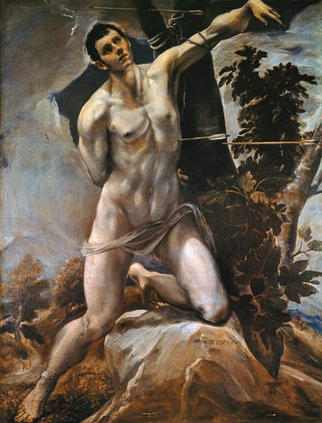 El Greco / St Sebastian / Painting od (eigentl. Dominikos Theotokopulos) Greco, El