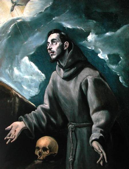 St. Francis Receiving the Stigmata od (eigentl. Dominikos Theotokopulos) Greco, El