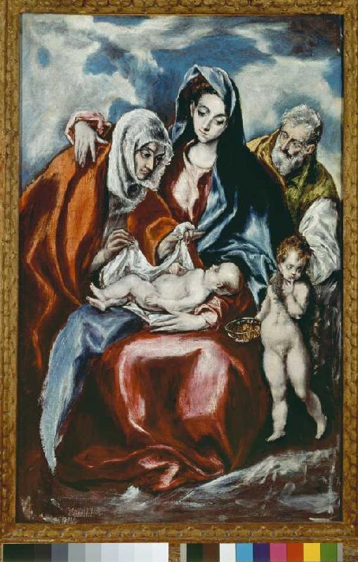 The Holy Family with St. Anna and the young Johannes d.T. od (eigentl. Dominikos Theotokopulos) Greco, El