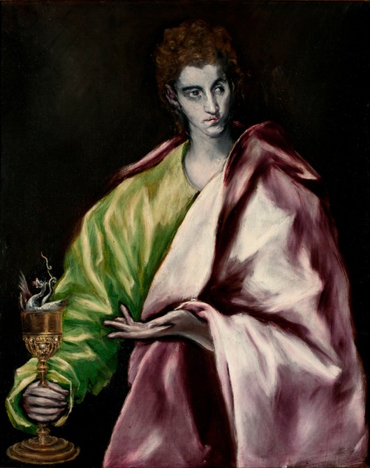 Saint John the Evangelist od (eigentl. Dominikos Theotokopulos) Greco, El