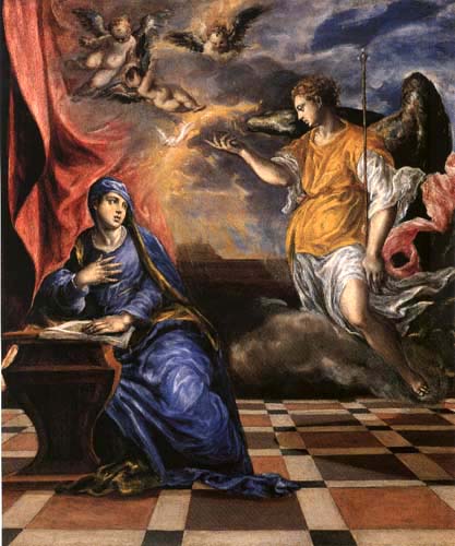 Mariä proclamation od (eigentl. Dominikos Theotokopulos) Greco, El
