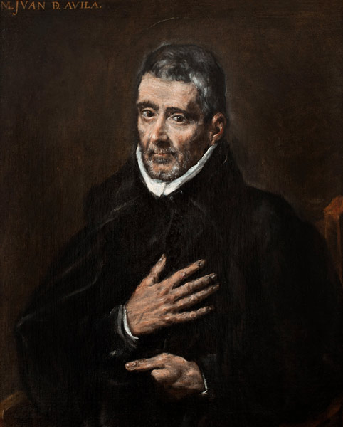 Portrait of Juan de Ávila od (eigentl. Dominikos Theotokopulos) Greco, El