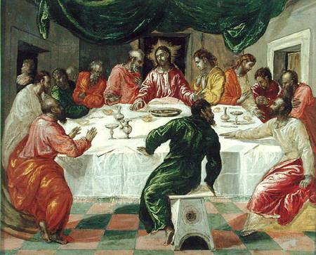 The Last Supper od (eigentl. Dominikos Theotokopulos) Greco, El