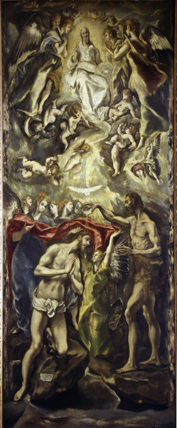 Baptism of Christ od (eigentl. Dominikos Theotokopulos) Greco, El