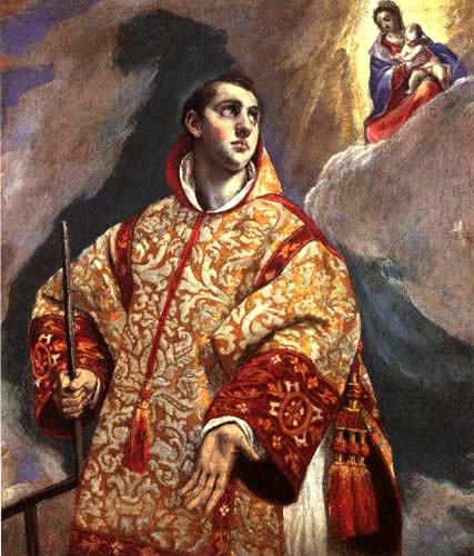 Vision of the St. Laurentinus od (eigentl. Dominikos Theotokopulos) Greco, El