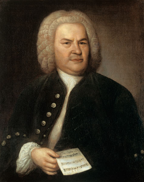 Portrait Johann Sebastian Bach. od Elias Gottlob Haussmann