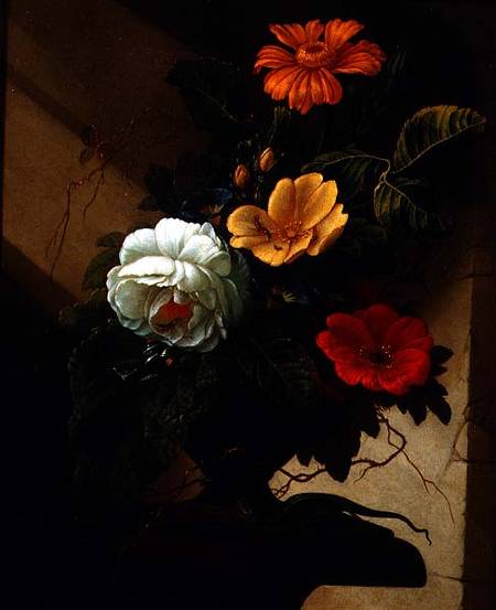 Still Life with flowers od Elias van den Broeck