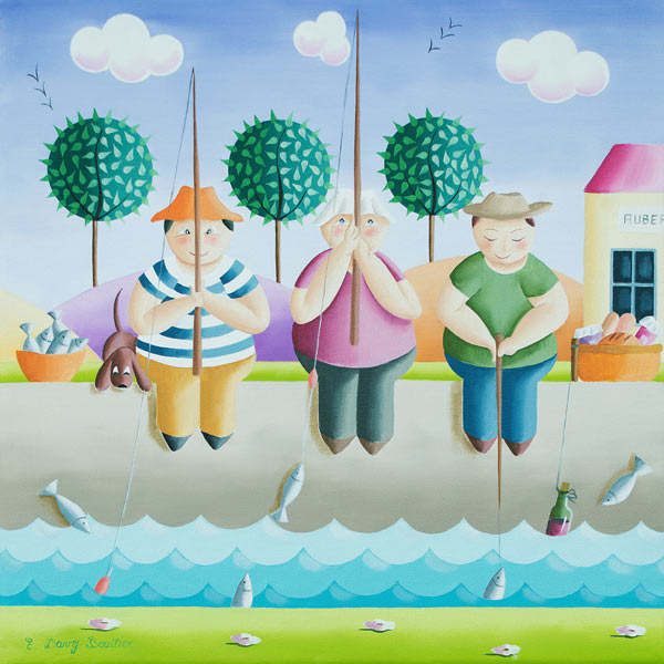 Les trois pêcheurs od Elisabeth Davy-Bouttier