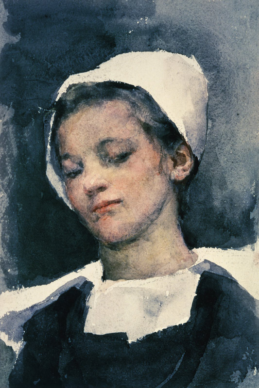 Louise, a Breton Girl  on od Elizabeth Adela Stanhope Forbes