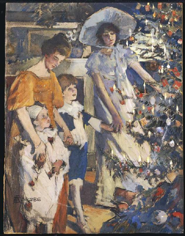 Der Weihnachtsbaum. od Elizabeth Adela Stanhope Forbes