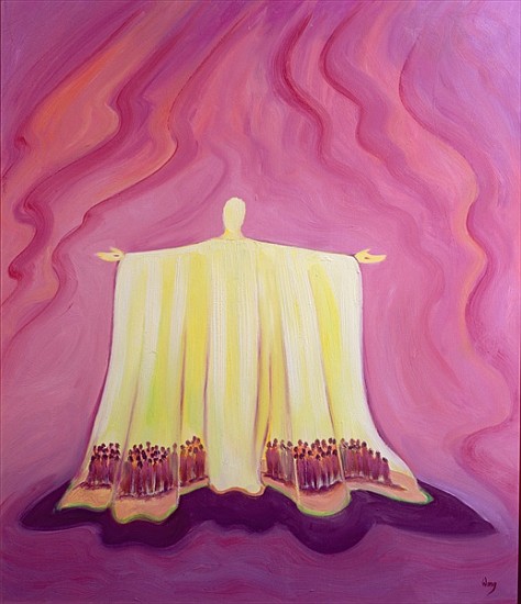 Jesus Christ is like a tent which shelters us in life''s desert, 1993 (oil on panel)  od Elizabeth  Wang