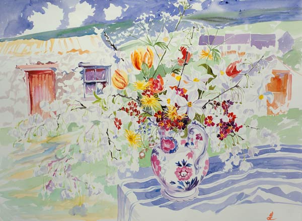 Spring Flowers on the Island od Elizabeth Jane  Lloyd
