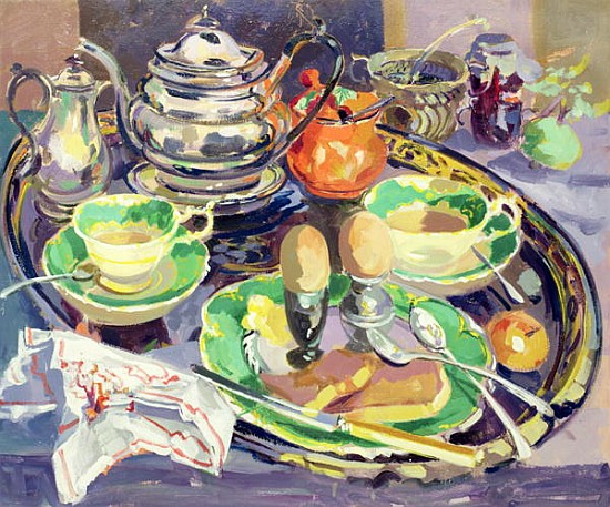 The Breakfast Tray (oil on canvas)  od Elizabeth Jane  Lloyd