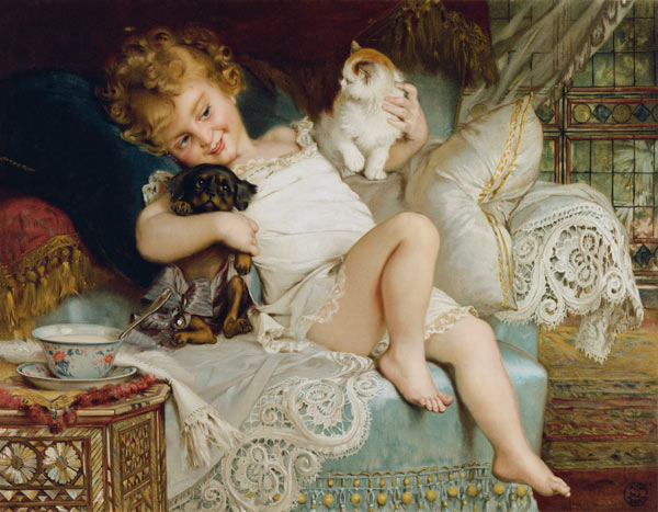 Playmates, from the Pears Annual od E.M. Munier