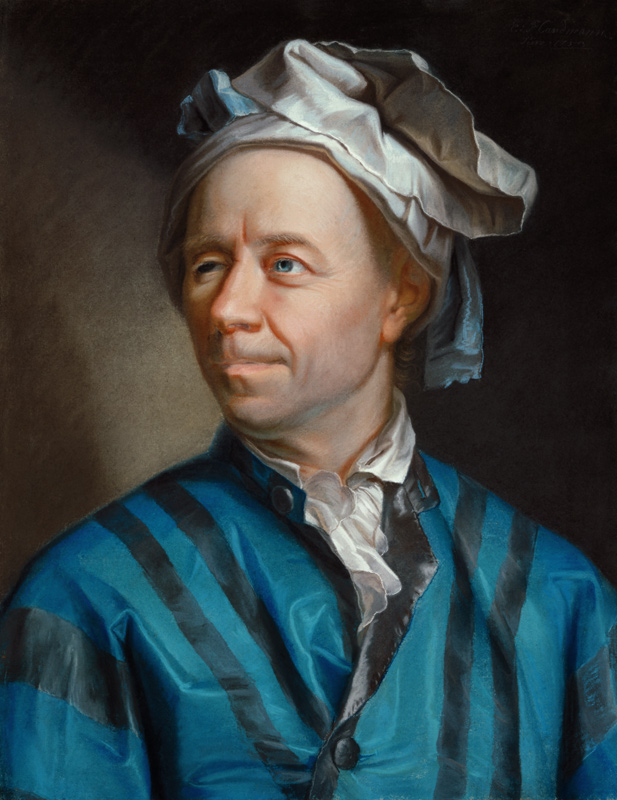 Portrait of the mathematician Leonhard Euler od Emanuel Handmann