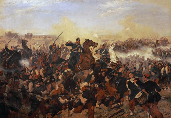 The Battle of Mars de la Tour on the 16th August 1870 od Emil Huenten