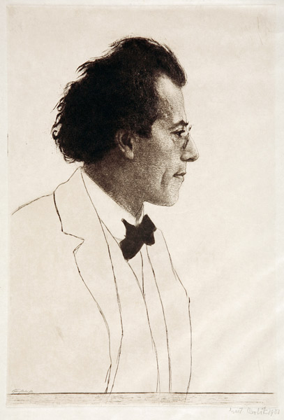 Gustav Mahler od Emil Orlik