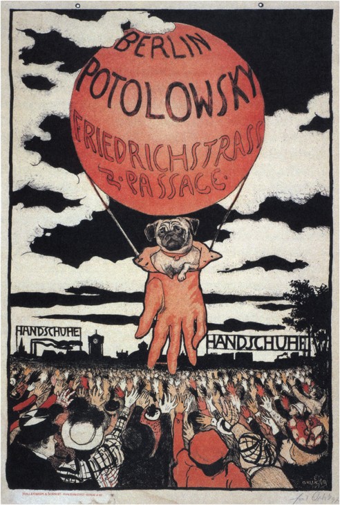 Poster for the Potolowsky Glove Manufacturer od Emil Orlik