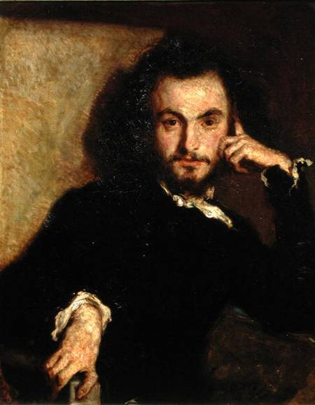 Portrait of Charles Baudelaire (1821-67) od Emile Deroy