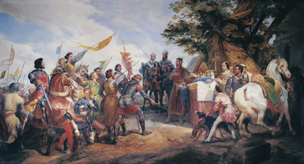 Battle of Bouvines / Vernet od Emile Jean Horace Vernet