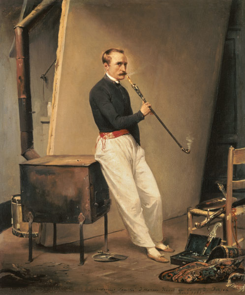 Horace Vernet / Self-portrait od Emile Jean Horace Vernet