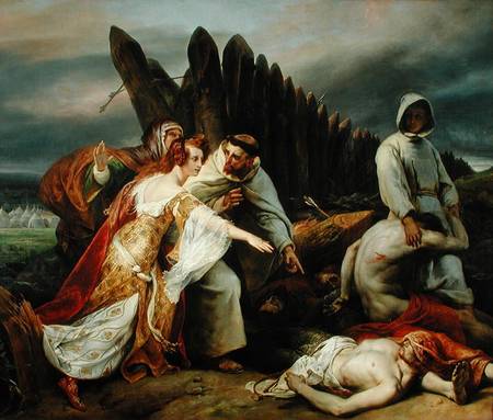 Edith Finding the Body of Harold od Emile Jean Horace Vernet