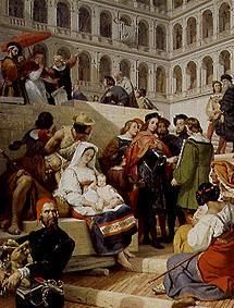 The painter Raffael in the Vatican od Emile Jean Horace Vernet