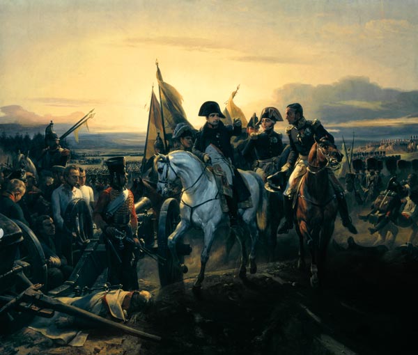 Napoleon on Friedland Battlefield 1807 od Emile Jean Horace Vernet