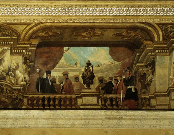 Paris / Assemblée Nationale / Painting od Emile Jean Horace Vernet