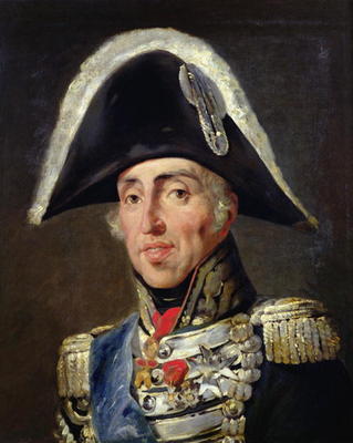 Portrait of Charles X (1757-1836) King of France and Navarre (oil on canvas) od Emile Jean Horace Vernet