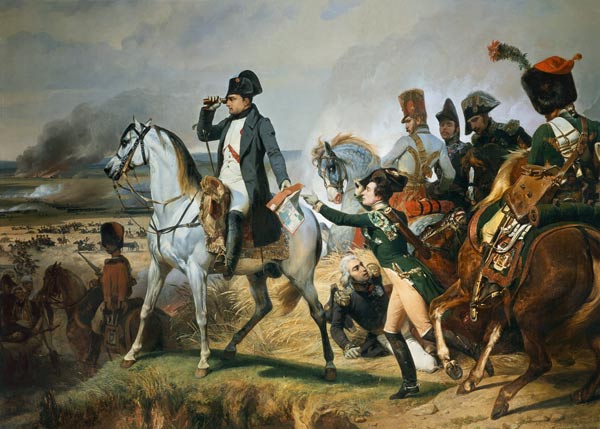 The Battle of Wagram, 6th July 1809 od Emile Jean Horace Vernet