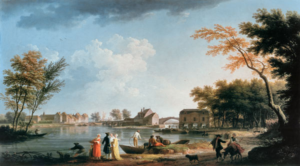 Vernet, View of Nogent-sur-Seine / 1764 od Emile Jean Horace Vernet