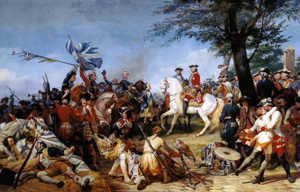 The Battle of Fontenoy, 11th May 1745 od Emile Jean Horace Vernet