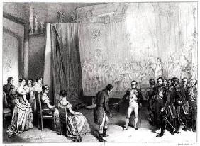 Napoleon I (1769-1821) Visiting the Studio of David (1748-1825), 4th January 1808