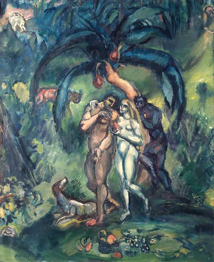 Temptation (Adam and Eve) od Emile Othon Friesz