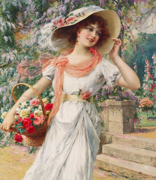Das Blumenmädchen. od Emile Vernon