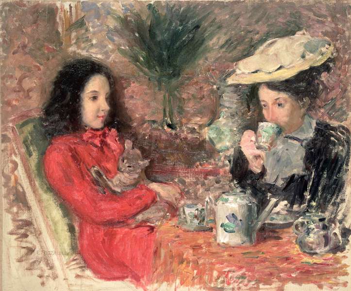 Tea Time, c.1900  od Emile Alfred Dezaunay