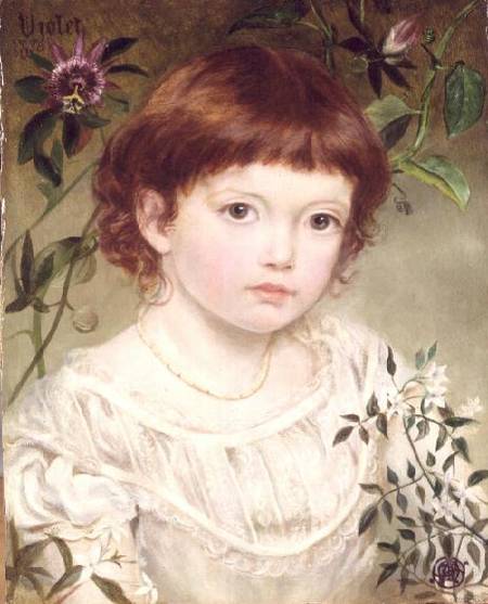 Violet - Portrait of a Girl od Emma Sandys