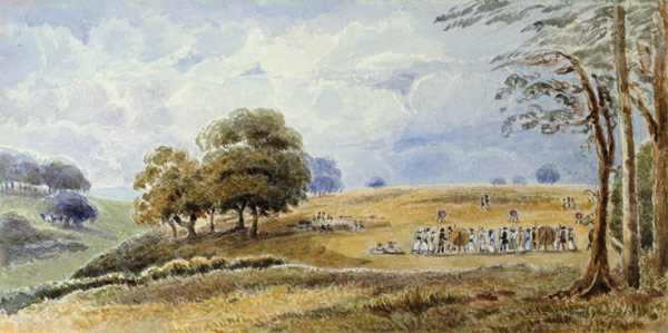 Landscape with Women Archers od English School
