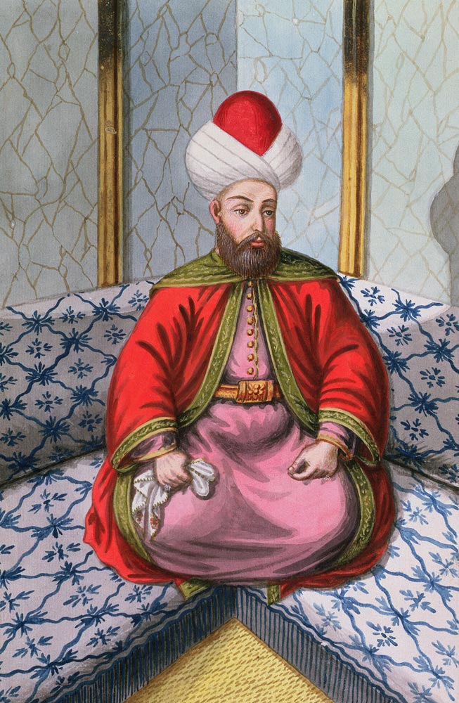 Orkhan (1288-1359), Sultan 1326-59, from 'A Series of Portraits of the Emperors of Turkey' od English School
