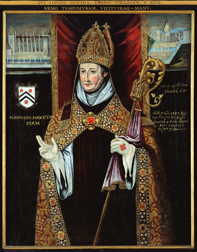 Portrait of William of Wykeham (1325-1404) od English School
